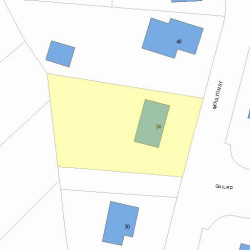 34 Moulton St, Newton, MA 02462 plot plan