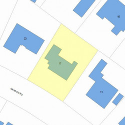 17 Hanson Rd, Newton, MA 02459 plot plan