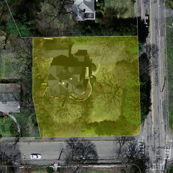 287 Chestnut St, Newton, MA 02465 aerial view