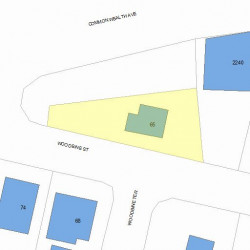 65 Woodbine St, Newton, MA 02466 plot plan