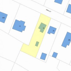 19 Fern St, Newton, MA 02466 plot plan