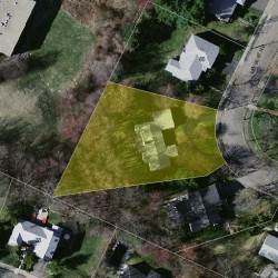 73 Levbert Rd, Newton, MA 02459 aerial view