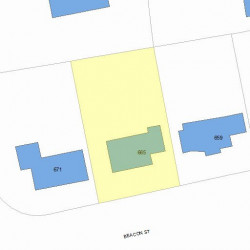 665 Beacon St, Newton, MA 02459 plot plan