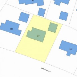 917 Commonwealth Ave, Newton, MA 02459 plot plan