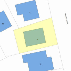 9 Harrington St, Newton, MA 02460 plot plan