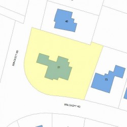 81 Brackett Rd, Newton, MA 02458 plot plan