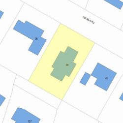 39 Holman Rd, Newton, MA 02466 plot plan