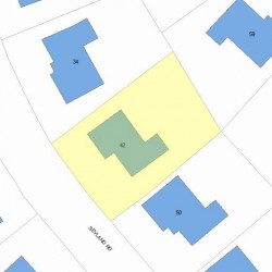 42 Sevland Rd, Newton, MA 02459 plot plan