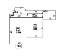 54 Goddard St, Newton, MA 02461 floor plan