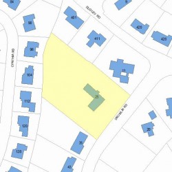25 Drumlin Rd, Newton, MA 02459 plot plan