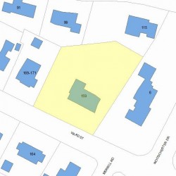 159 Ward St, Newton, MA 02459 plot plan