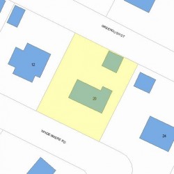 20 Windermere Rd, Newton, MA 02466 plot plan