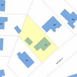 275 Jackson St, Newton, MA 02459 plot plan