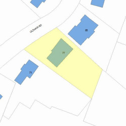 77 Oldham Rd, Newton, MA 02465 plot plan