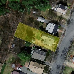 185 Winslow Rd, Newton, MA 02468 aerial view