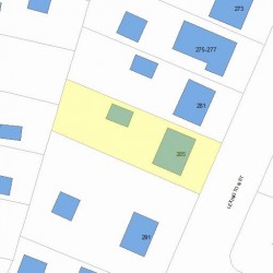 285 Lexington St, Newton, MA 02466 plot plan