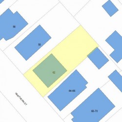 62 Hawthorn St, Newton, MA 02458 plot plan