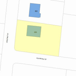 658 Chestnut St, Newton, MA 02468 plot plan