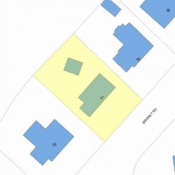 47 Beverly Rd, Newton, MA 02461 plot plan