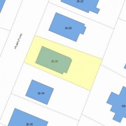 30 Falmouth Rd, Newton, MA 02465 plot plan