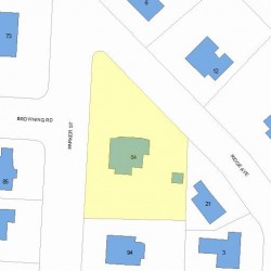 84 Parker St, Newton, MA 02459 plot plan