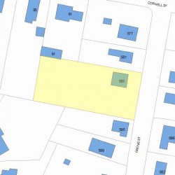 585 Grove St, Newton, MA 02462 plot plan