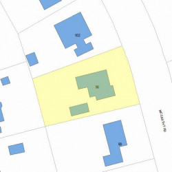 96 Mccarthy Rd, Newton, MA 02459 plot plan