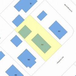 161 Linwood Ave, Newton, MA 02460 plot plan