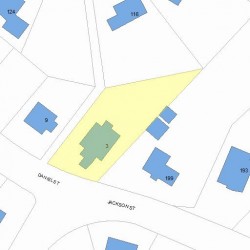 3 Daniel St, Newton, MA 02459 plot plan