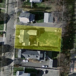 36 Rustic St, Newton, MA 02458 aerial view