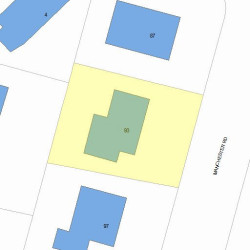 93 Manchester Rd, Newton, MA 02461 plot plan