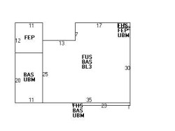 605 Walnut St, Newton, MA 02460 floor plan