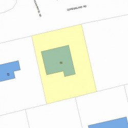 66 Cumberland Rd, Newton, MA 02465 plot plan