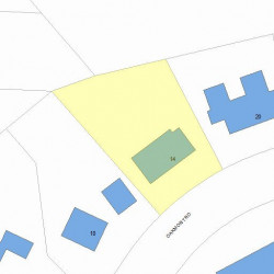 14 Oakmont Rd, Newton, MA 02459 plot plan