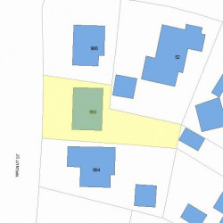 990 Walnut St, Newton, MA 02461 plot plan