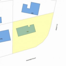 471 Washington St, Newton, MA 02458 plot plan