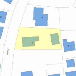 46 Curve St, Newton, MA 02465 plot plan