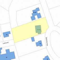 73 Webster Park, Newton, MA 02465 plot plan