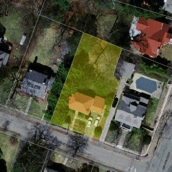 45 Pine Ridge Rd, Newton, MA 02468 aerial view