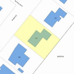 107 Spiers Rd, Newton, MA 02459 plot plan