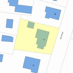 78 Dalton Rd, Newton, MA 02459 plot plan