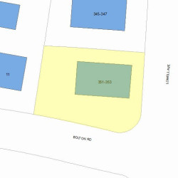 351 Lowell Ave, Newton, MA 02460 plot plan