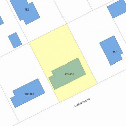 455 Albemarle Rd, Newton, MA 02460 plot plan