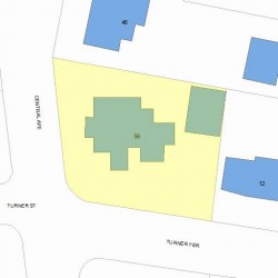 56 Central Ave, Newton, MA 02460 plot plan