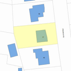 37 Philbrick Rd, Newton, MA 02459 plot plan