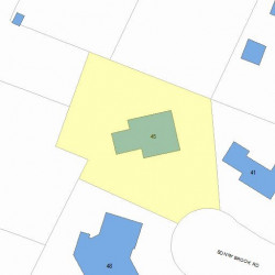 45 Bonnybrook Rd, Newton, MA 02468 plot plan