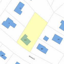 912 Dedham St, Newton, MA 02459 plot plan