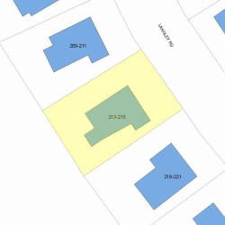 215 Langley Rd, Newton, MA 02459 plot plan