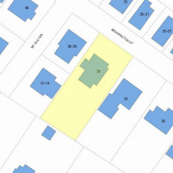 30 Bennington St, Newton, MA 02458 plot plan