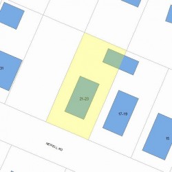 23 Newell Rd, Newton, MA 02466 plot plan